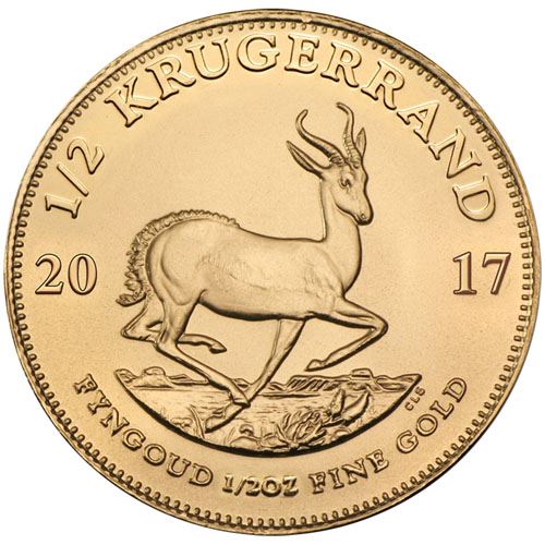 1/2oz South African Krugerrand - Varied Years