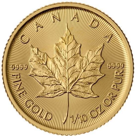 1/10oz Canadian Maple Leaf - Varied Years