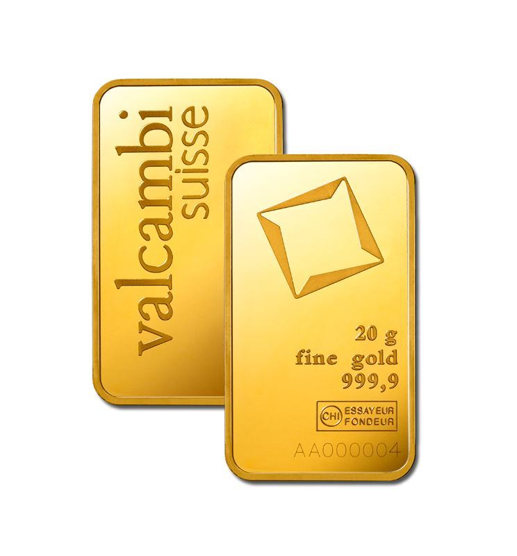 Valcambi 20g Gold Bar
