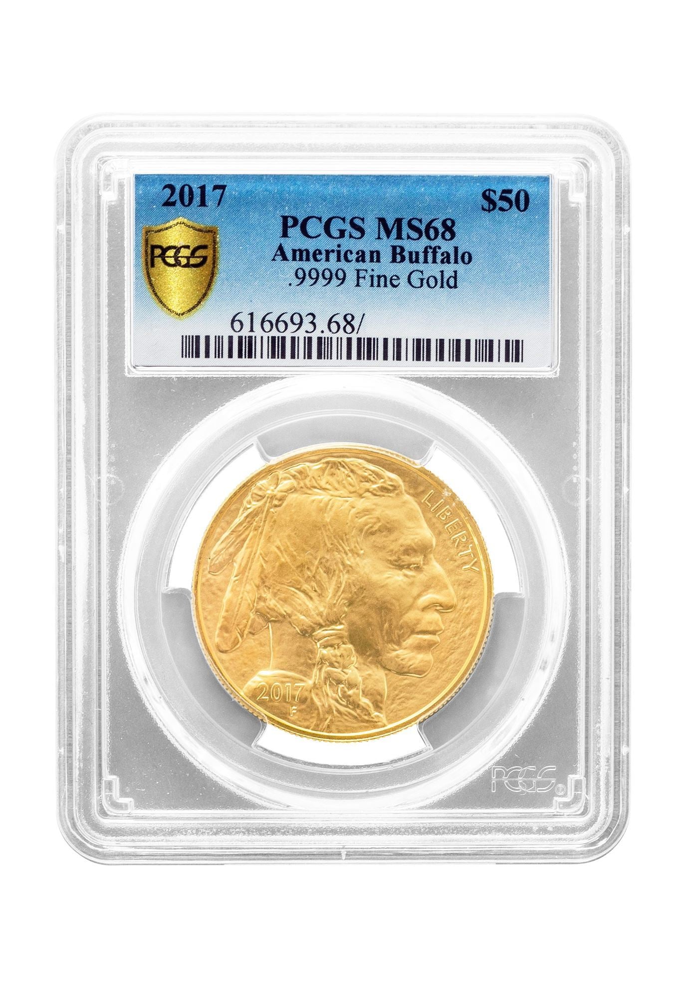 PCGS 2017 1oz Gold American Buffalo Gold Coin MS68