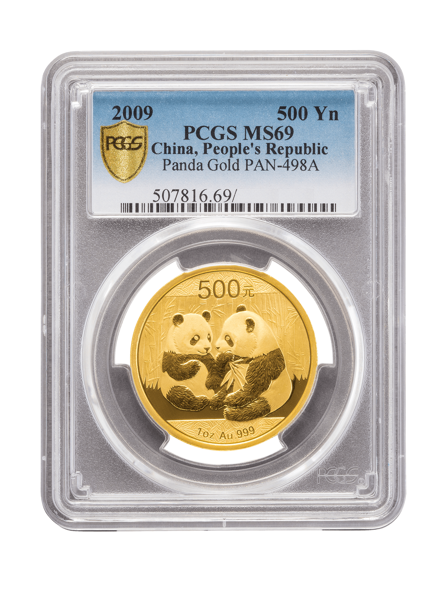 PCGS 2009 1oz Gold Chinese Panda MS69