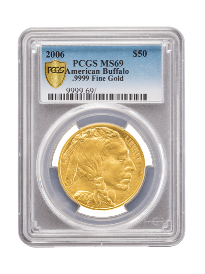 PCGS 2006 1oz American Buffalo Gold Coin MS69
