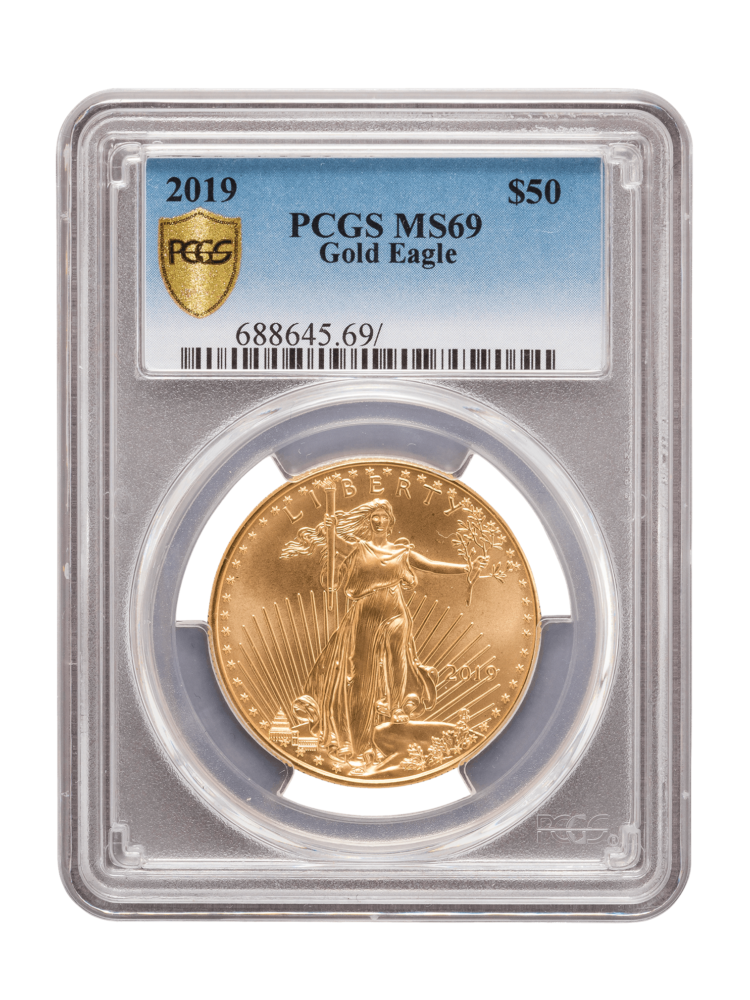PCGS 2019 1oz Gold American Eagle MS69