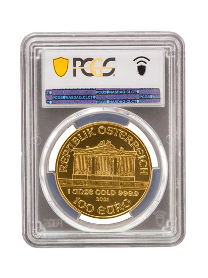 PCGS 2021 1oz Gold Austrian Philharmonic MS70