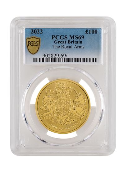 PCGS 2022 1oz Gold Coat of Arms MS69