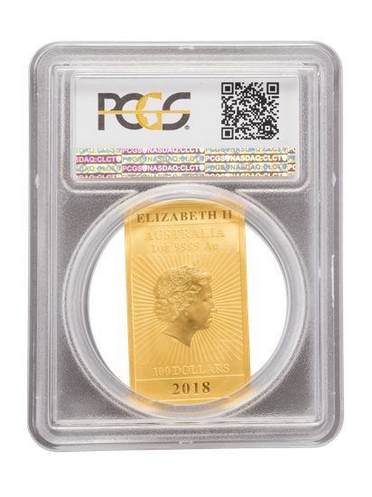 PCGS 2022 1oz Gold Australian Dragon MS70