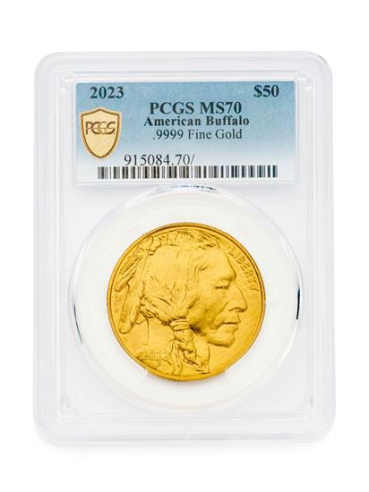 PCGS 2023 1oz Gold American Buffalo MS70