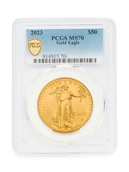 PCGS 2023 1oz Gold American Type 2 Eagle MS70