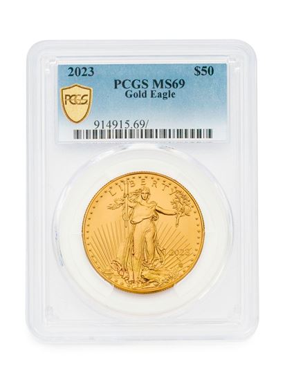 PCGS 2023 1oz Gold American Type 2 Eagle MS69