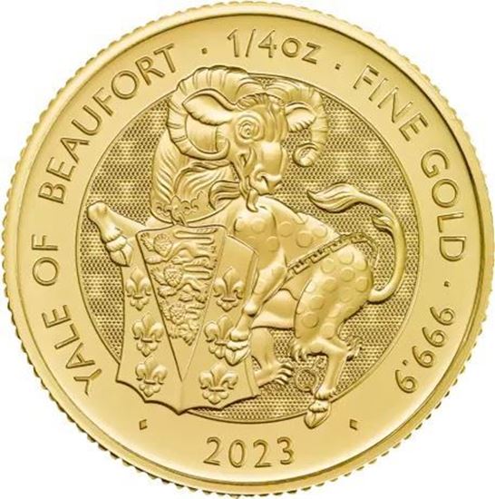 2023 1/4oz UK Tudor Beast 'Yale of Beaufort' Gold Coin