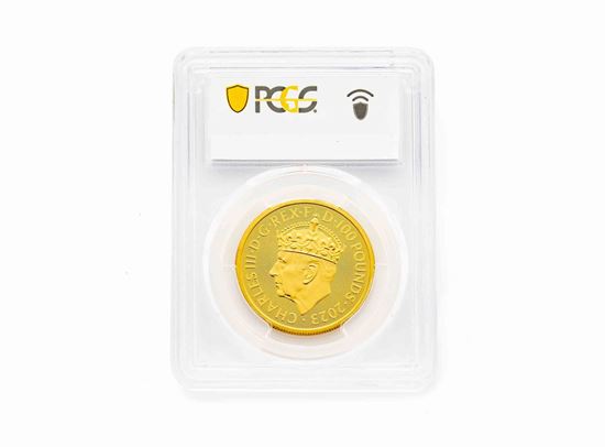 PCGS 2023 1oz Gold Britannia KCIII Coronation - First Day of Issue MS70