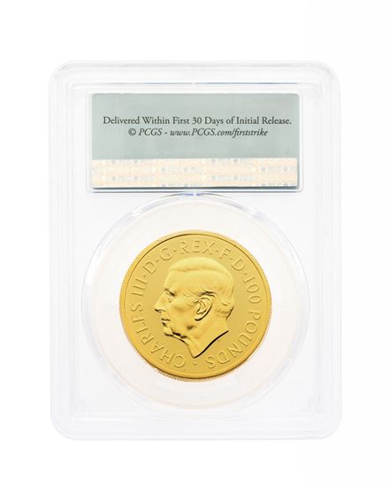 PCGS 2024 1oz Gold Tudor Beast 'Unicorn' First Strike MS69