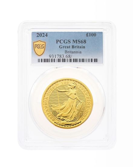 PCGS 2024 1oz Gold Britannia KCIII MS68