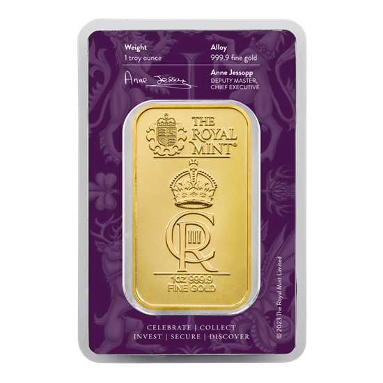The Royal Celebration 1oz Gold Bar