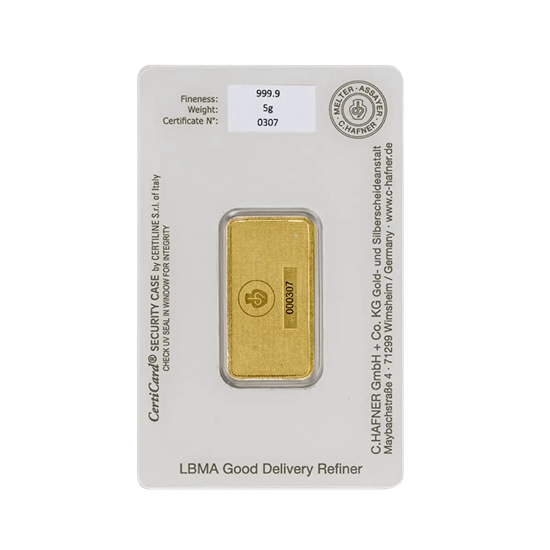 C.Hafner 5g Gold Bar