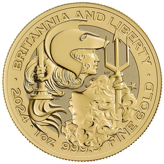 2024 1oz UK Britannia Liberty Gold Coin