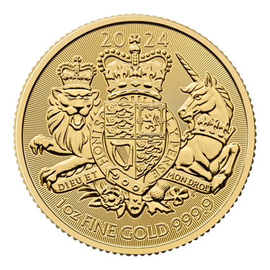 2024 1oz UK Royal Coat of Arms Gold Coin
