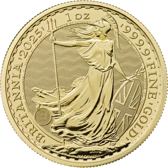 2025 1oz UK Britannia Gold Coin