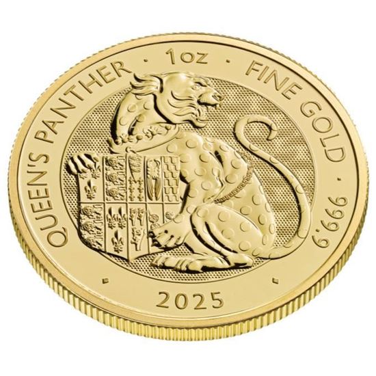2025 1oz UK Tudor Beast 'Queen's Panther' Gold Coin