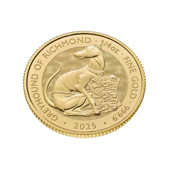 2025 1/4oz UK Tudor Beast 'Greyhound of Richmond' Gold Coin