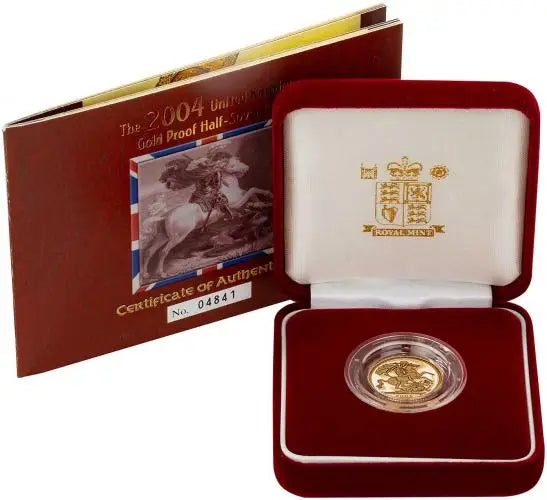proof presentation box for gold half