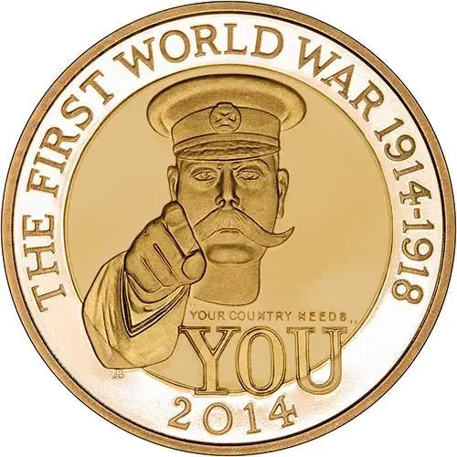 2014 Lord Kitchener £2 Gold Proof Coin (Box & COA)