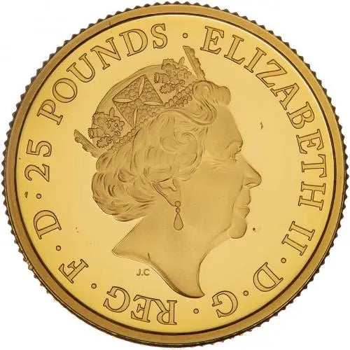 2016 William Shakespeare 1/4oz Gold Proof Coin (Box & COA)