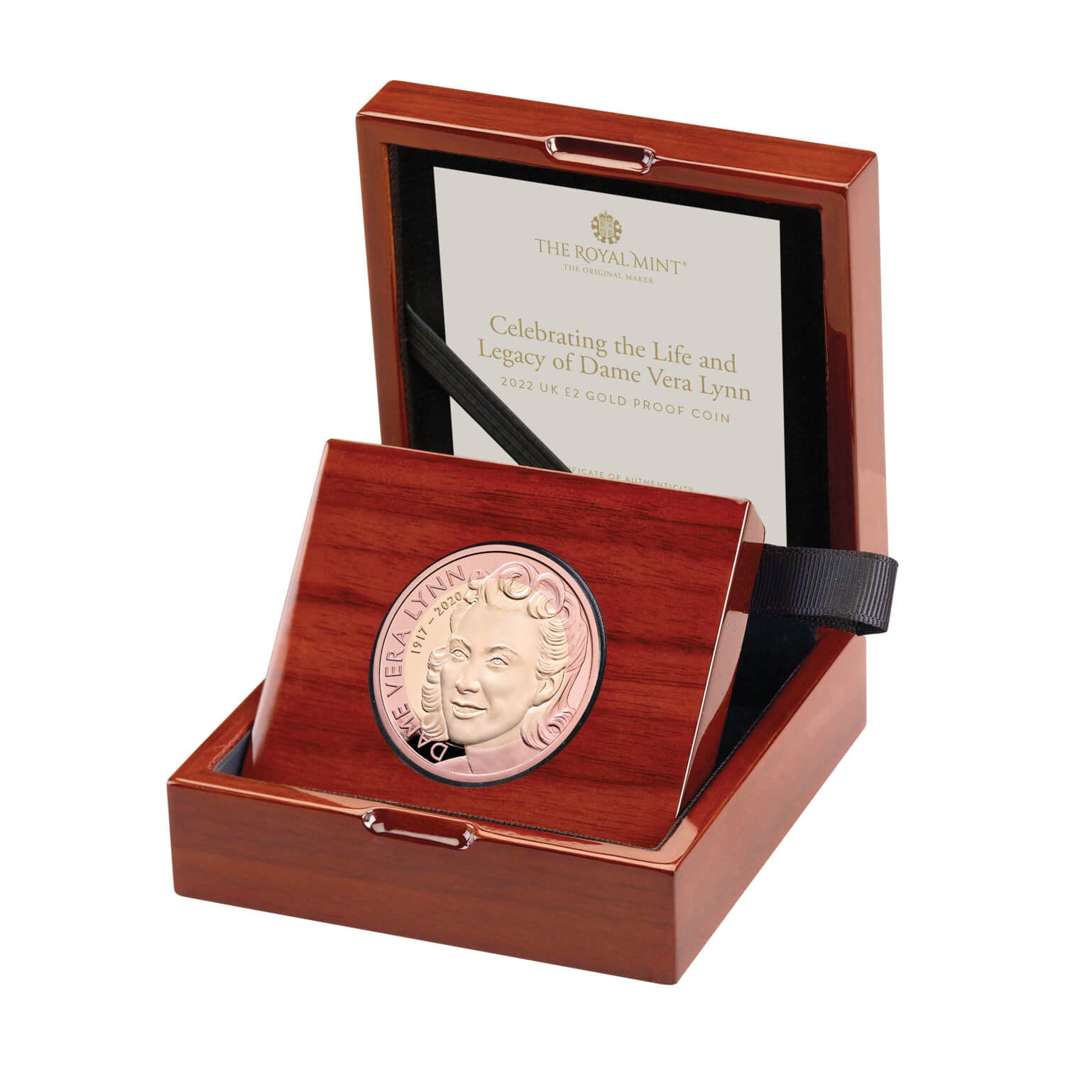 2022 Dame Vera Lynn £2 Gold Proof Coin (Box & COA)