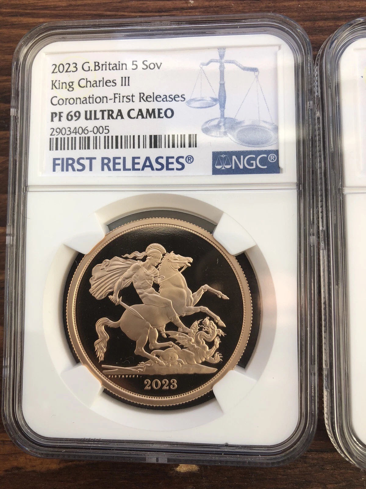 2023 Charles III Coronation Sovereign Five-Coin Gold Proof Set NGC Certificated