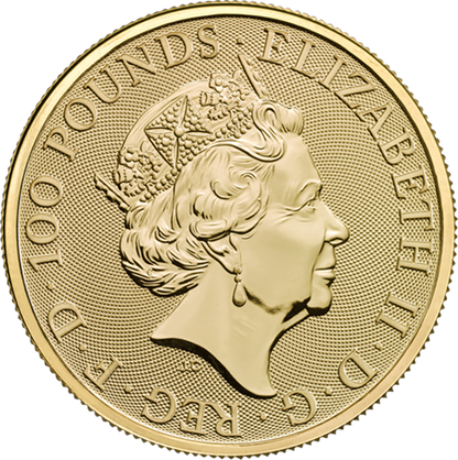 2018 1oz 24k Gold UK Queen's Beast 'Unicorn'