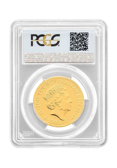 PCGS 2017 1oz Gold Queen's Beast 'Dragon' MS70