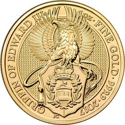 2017 1oz UK Queen's Beast 'Griffin' Gold Coin
