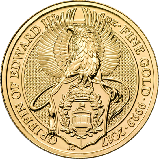 2017 1oz UK Queen's Beast 'Griffin' Gold Coin