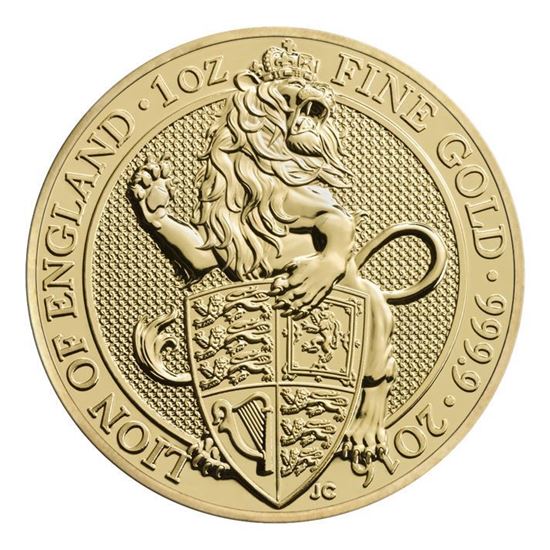 2016 1oz UK Queen's Beast 'Lion' Gold Coin