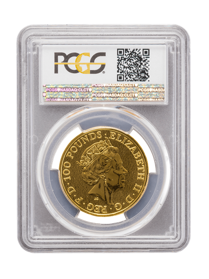 PCGS 2016 1oz Gold Queen's Beast 'Lion' MS68