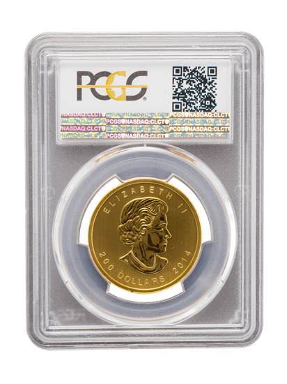 PCGS 2014 1oz Gold Howling Wolf MS68