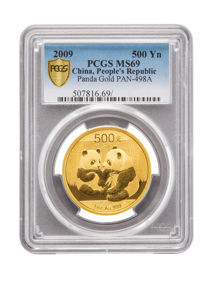 PCGS 2009 1oz Gold Chinese Panda MS69