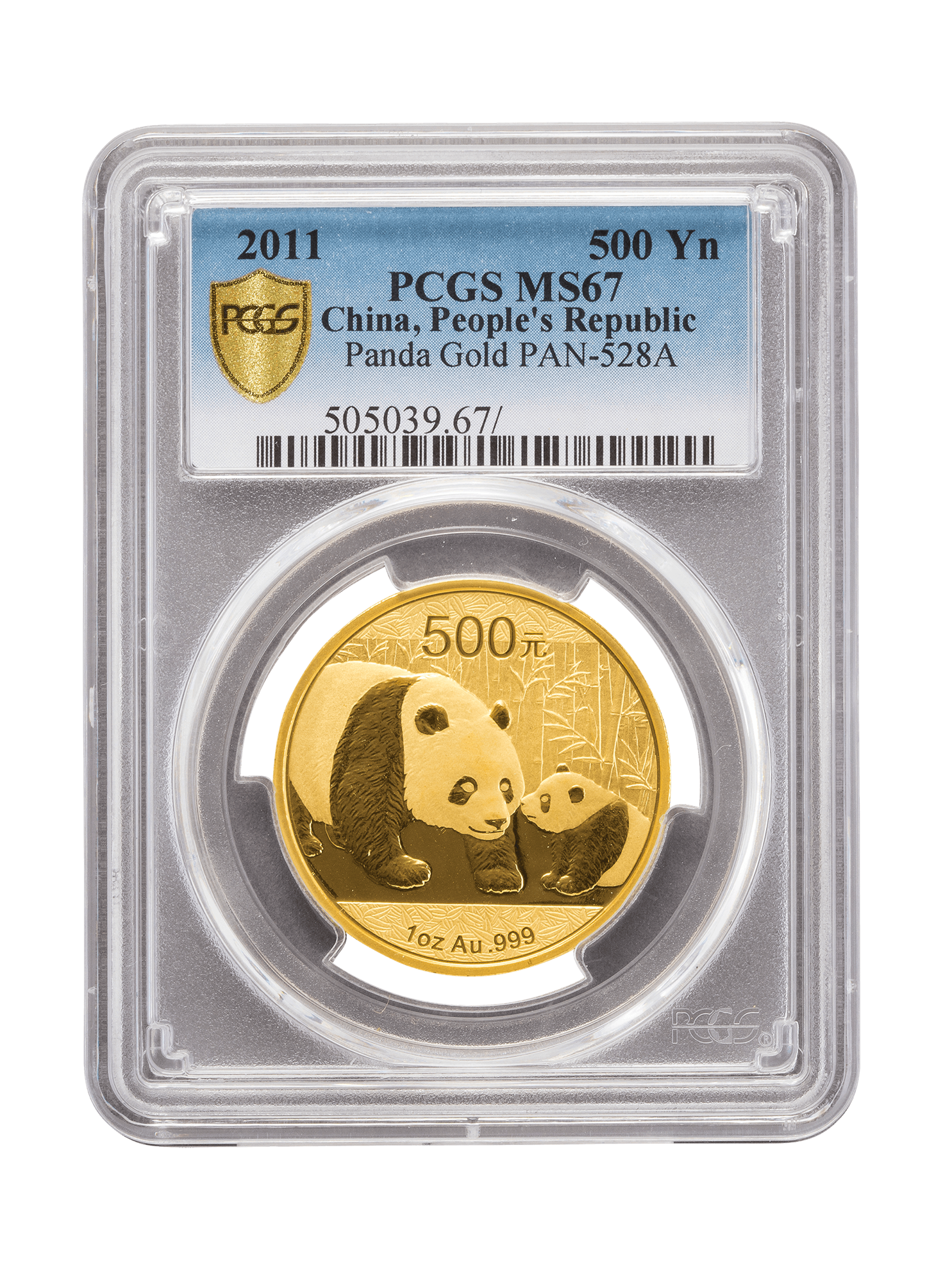PCGS 2011 1oz Gold Chinese Panda MS67