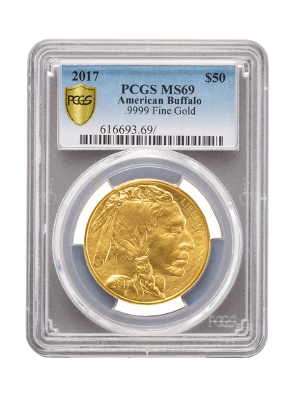 PCGS 2017 1oz Gold American Buffalo MS69