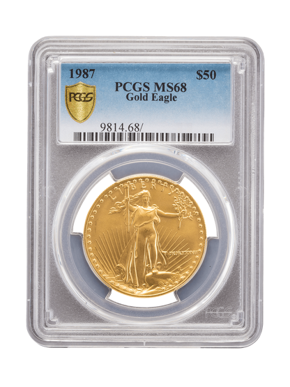 PCGS 1987 1oz Gold American Eagle MS68