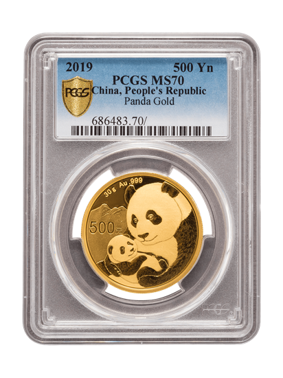 PCGS 2019 1oz Gold Chinese Panda MS70
