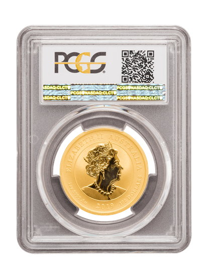 PCGS 2019 1oz Gold Australian Dragon and the Tiger MS70