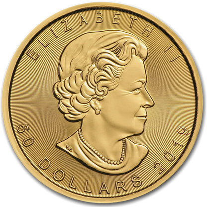 2019 1oz Canadian Maple Leaf 40th Anniversary Gold Coin