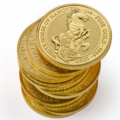 2020 1oz UK Queen's Beast 'White Horse of Hanover' Gold Coin