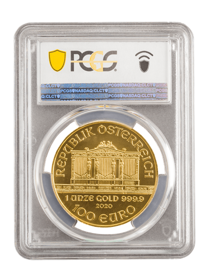 PCGS 2020 1oz Gold Austrian Philharmonic MS70