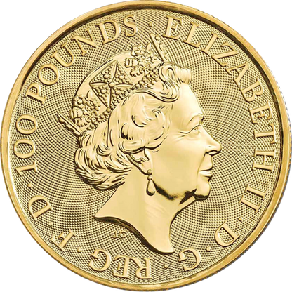 2022 1oz UK Tudor Beast 'Lion of England' Gold Coin