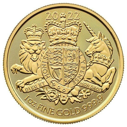 2022 1oz UK Coat of Arms Gold Coin