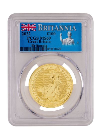 PCGS 2022 1oz Gold Britannia MS69