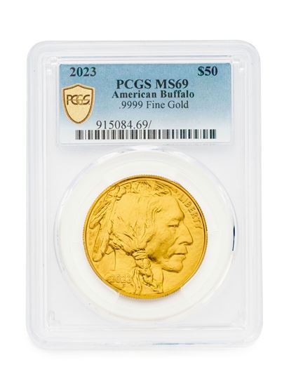 PCGS 2023 1oz Gold American Buffalo MS69