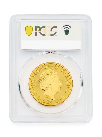 PCGS 2021 1oz Gold Queen's Beast 'Completer' MS70